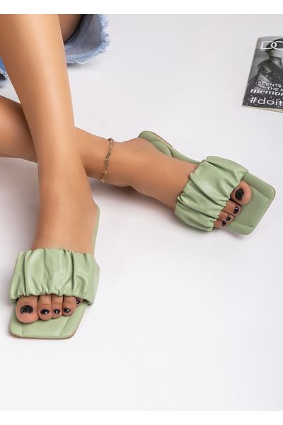 starlike Women's green slippers A053