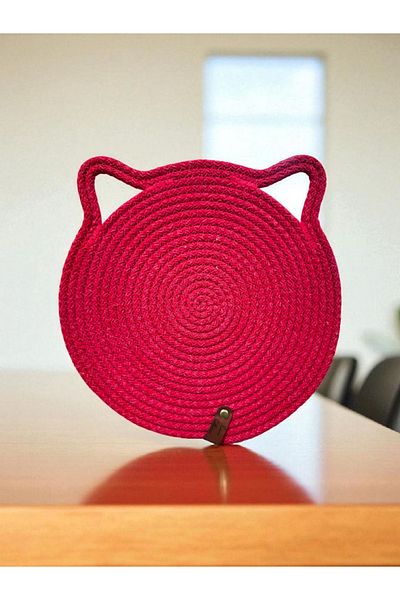 Essme Collection Cat Dog Food Mat Food Container Mat 26 Cm.