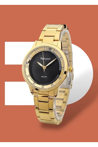 Ferrucci 3 Atm Waterproof Steel Cord Women's Wristwatch