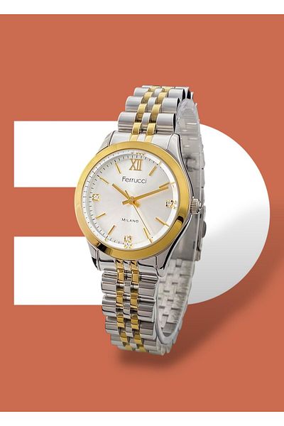 Ferrucci 3 Atm Waterproof Steel Cord Women's Wristwatch