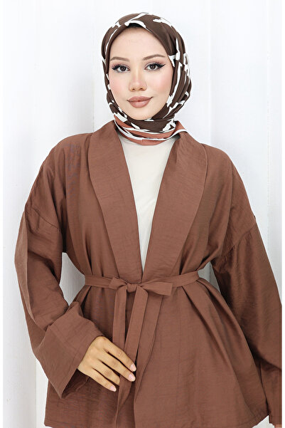 sefamerve Παντελόνι κιμονό σετ δύο τεμαχίων 11322-05 πλακάκι