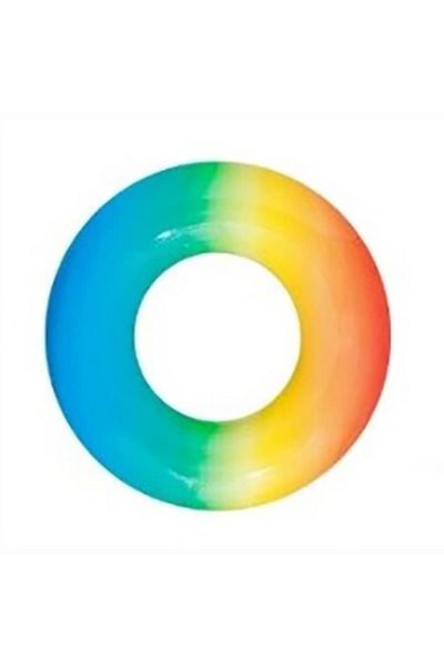 BESTWAY Children's Swim Ring Bestway - Rainbow, Blue/Orange, 91 cm