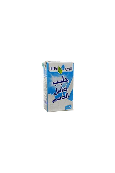 Alrai Al Rai Full Cream Milk 125ml 18 packs per carton
