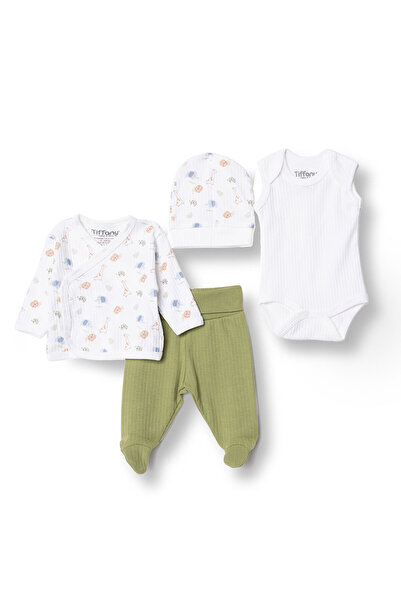 Tiffany Yenidoğan Erkek Safari Desenli Prematüre Set Erkek Bebek