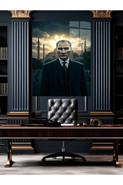 META CAM ATATÜRK TABLO CAM, OFİS,MODERN,DUVAR TABLO,ATATÜRK TABLO HEDİYELİK