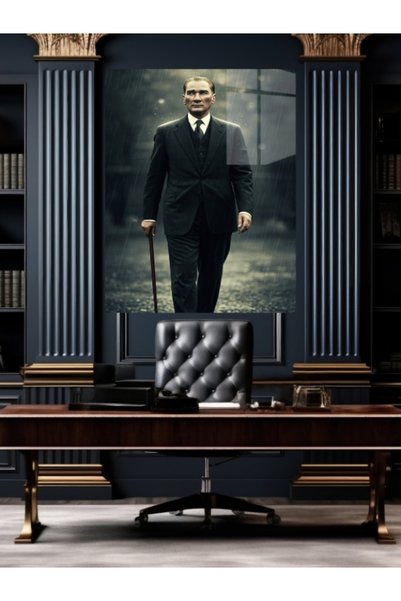 META CAM ATATÜRK TABLO CAM, OFİS,MODERN,DUVAR TABLO,ATATÜRK TABLO HEDİYELİK