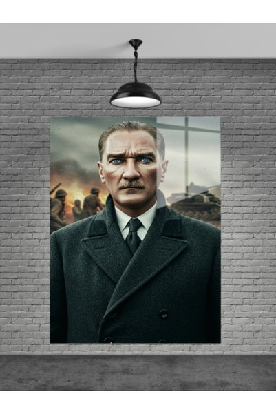 META CAM ATATÜRK TABLO CAM, OFİS,MODERN,DUVAR TABLO,ATATÜRK TABLO HEDİYELİK