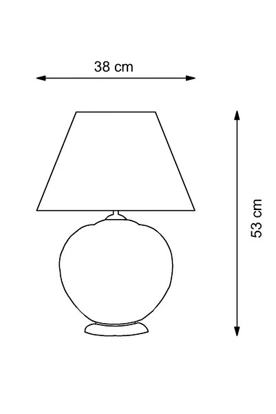 Kütahya Alkimo Hand Decor Ceramic Lampshade Table Lamp Night Light Decorative Lamp