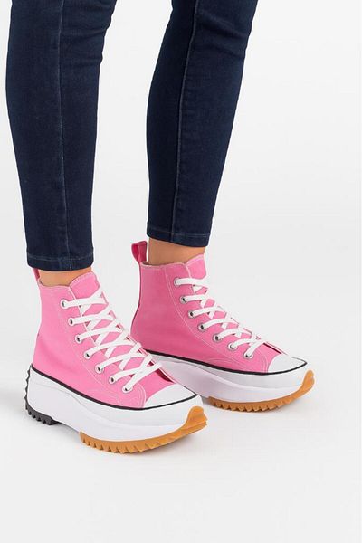MARKABONİ Women's Young Girls' Pink Run Star Canvas Sneaker Sports Shoes