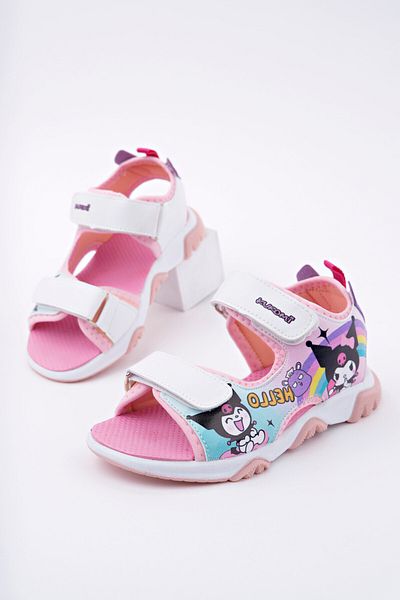MİDDO White Pink Krommi Kids Sandals