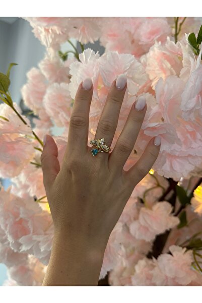 YENGEÇ خاتم نموذج النحلة من الحجر الأزرق