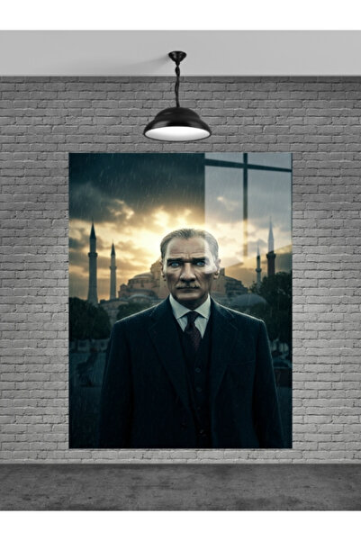 META CAM ATATÜRK TABLO CAM, OFİS,MODERN,DUVAR TABLO,ATATÜRK TABLO HEDİYELİK