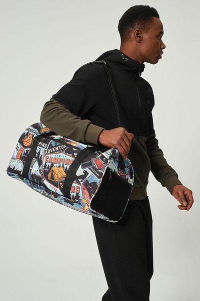 Miami Beach Digital Printed Unisex Lightweight Travel Duffel Bag Hand Luggage // S06