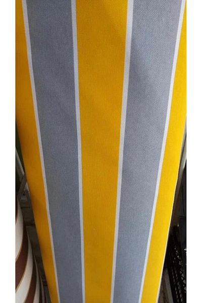 Cotivo Balcony Curtain 1St Class Gabardine Fabric Luxury Curtain Yellow Gray