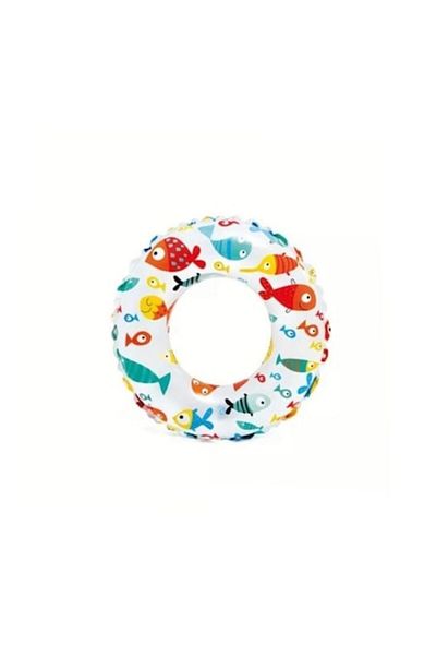 Intex Inflatable Swim Ring Intex, Fish Design, Multicolor, 51 cm, 3 years+