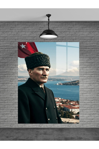 META CAM ATATÜRK TABLO CAM, OFİS,MODERN,DUVAR TABLO,ATATÜRK TABLO HEDİYELİK