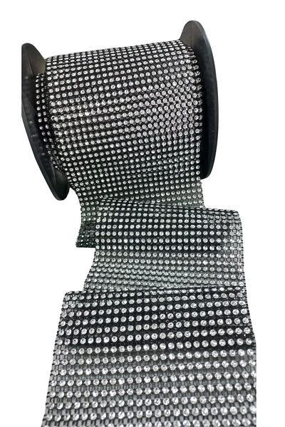P Parla Row of Stone Strips 24 Pieces Black 10 Meters