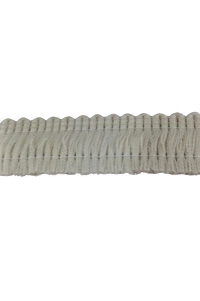 Mu Art Ahşap Cotton Tassel Ribbon Width 3 cm Cream 1 Meter