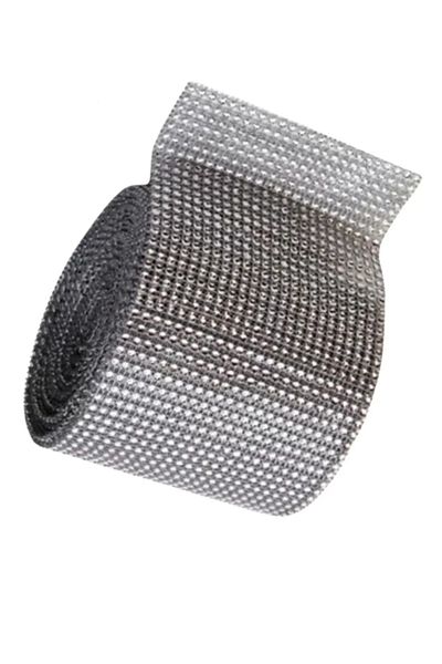 Modafiks Row Stone Strip 24 Pieces Silver 1 Meter