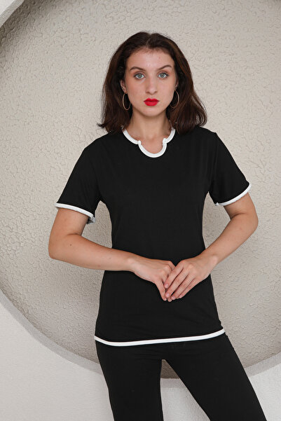 FAMES PİJAMA Yazlik Combed Women's Pajama Set