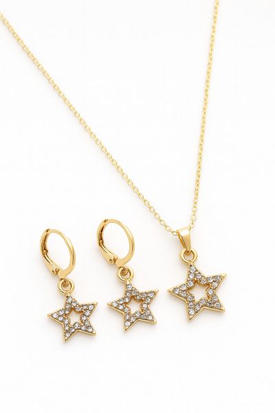 MakeWell Star Design Necklace and Earring Set