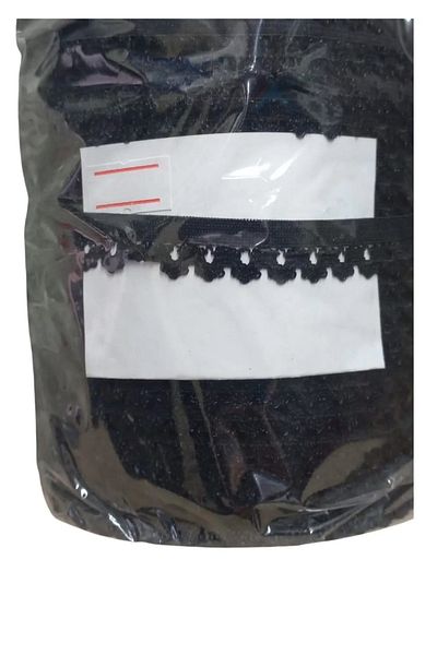 aydınbey Laundry Rubber Lace 1 cm 1 Meter Black