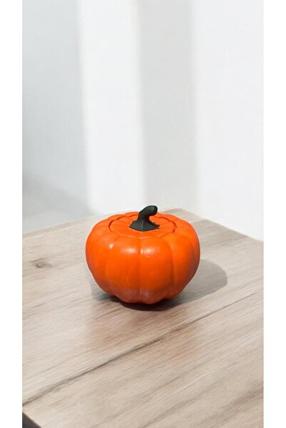 EL YAPIMI El Yapımı Turuncu Balkabağı Tasarımlı Drajelik , Şekerlik