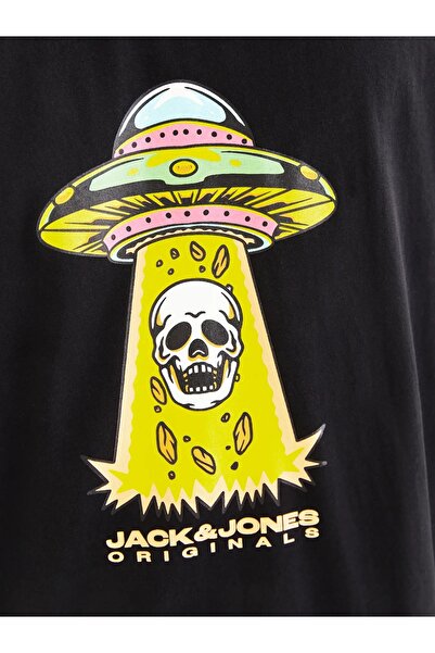 Jack & Jones Jack&jones JORANATOMY SKULL Ανδρικό μπλουζάκι με λαιμόκοψη με λογότυπο O Neck