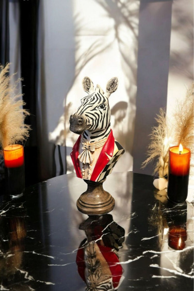 Harmoni Art Dekoratif Ceketli Zebra Biblo