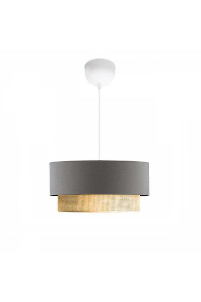 Desire Bohemian Series gray fabric hanging lamp, Bedroom, Office, Living room
