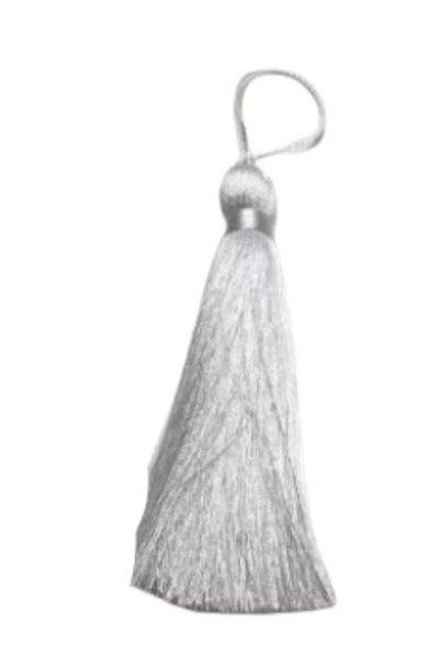 Mu Art Ahşap Tassel Single 10 cm 1 Piece Ecru