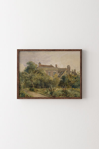 epiqart Greenfield House - Wooden Patterned Frame