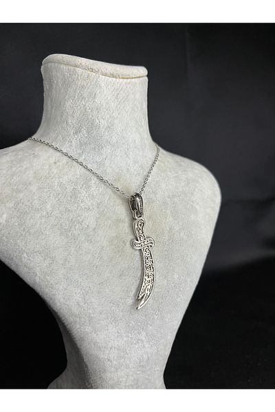 Mos Tespih Hz. Ali Zulfiqar Sword Necklace
