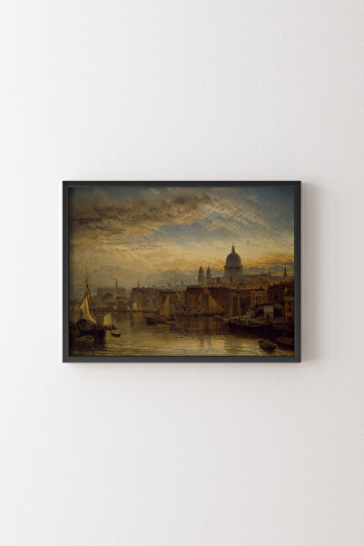 epiqart From the Thames River - Black Frame