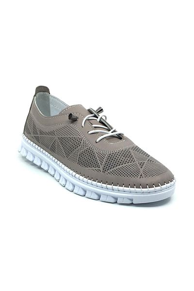 Taşpınar Ayakkabı Taşpınar 100% Genuine Leather Women's Orthopedic Summer Daily Smart Rubber Laced Shoes 36-41