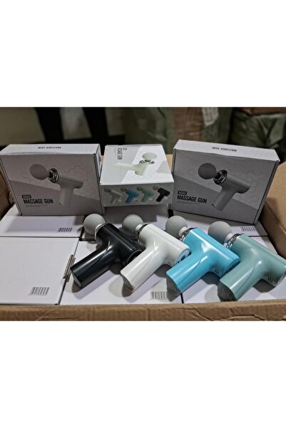 Bestech 6 Fonksiyonlu Titreşimli Yoğurmalı 4 Başlıklı Masaj Aleti Darbeli Masaj Tabancası Kas Rahatlatıcı