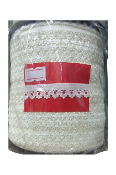 AOTS Laundry Rubber Lace 1 cm 1 Meter Ecru