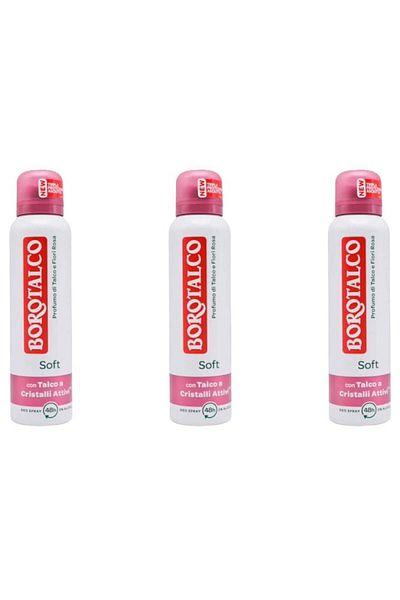 Borotalco Antiperspirant Deo 150ml Soft Con Talco Cristalli Attivi