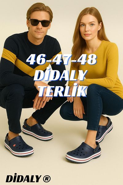 Didaly (Size 46-47-48 Large Size) Non-Slip Sole Antibacterial No Odor Daily Navy Blue Slippers