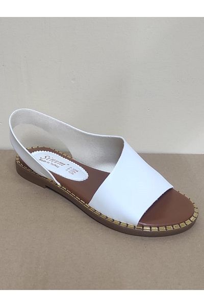 Alsat Park Women's Summer Zipper Detailed Flat Bottom Sandals