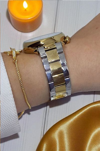 DAVID GUNER All Functions Active, Calendar, Steel Bracelet with Stone Gold/Metallic Women Wrist Watch Bracelet Gift