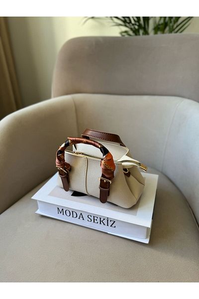 Moda Sekiz Mini șal pentru femei, cu accesorii, geantă de mână și de umăr