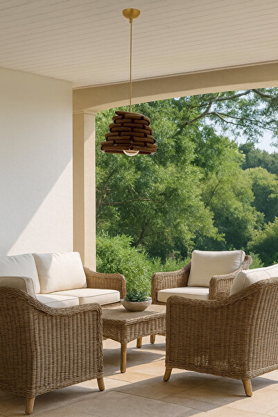 Onouqo Firenze Ahşap Tasarım Modern Klasik Rustik Retro Vintage Naturel Eskit...