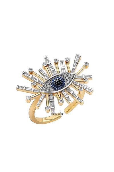 neslyaccessories Adjustable Eye Ring