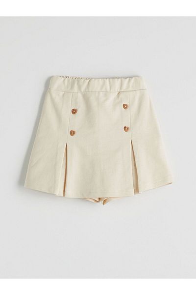 LC Waikiki Lcw Kids Basic Cotton Girl Shorts Skirt