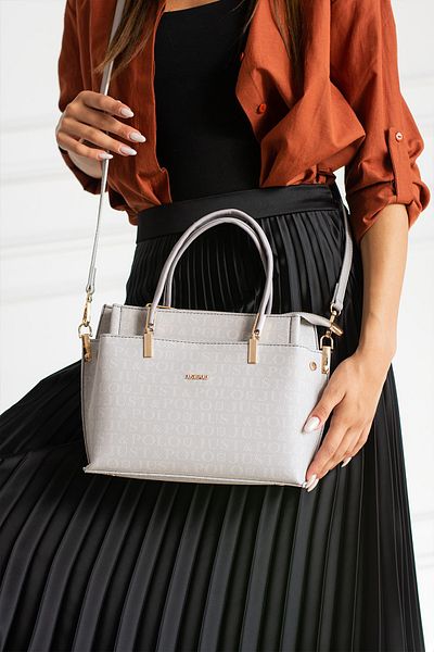Just Polo Monogram Printed Women's Shoulder Bag