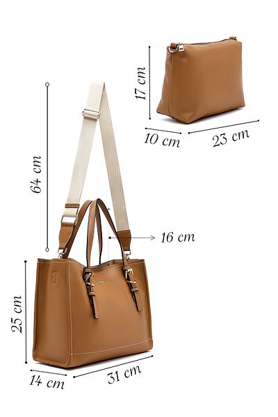 Derimod Women's Tan Long Strap Shoulder Bag 25Sbd254118