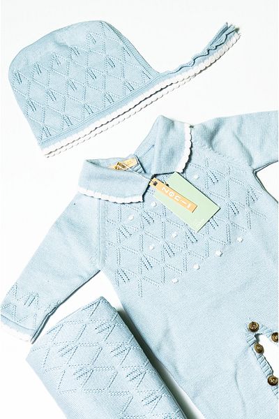 ZENİ BABY Newborn 5-Piece Knitted Knitwear Jumpsuit Set