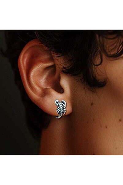 Akca gümüş GÜMÜŞ AKREP KÜPE