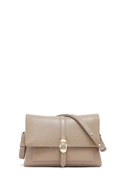 Derimod Women's Mink Long Strap Leather Crossbody Bag 25Sbd2351Ft